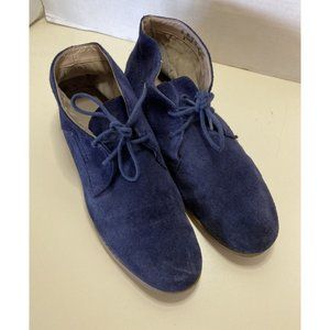 Franco Sarto Women's Oxford Lace Up Loafer Flats Size 8 Blue Saude Shoe